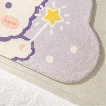 Cute Bear Bathroom Mat 40x60cm Quick Dry Skid-Resist Polyester Floor Rug