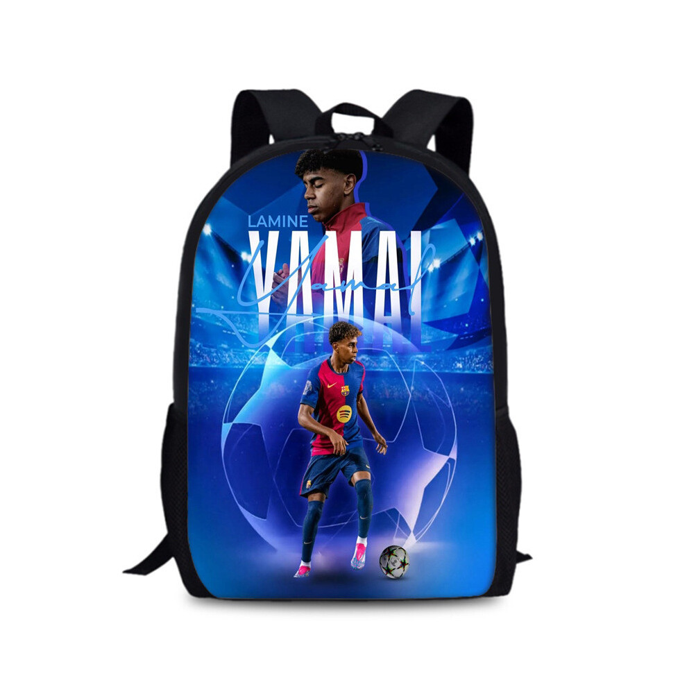 (Style6) Lamine Lionel Yamal Messi Football Star Printed Large Student Capacity Backpack