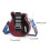 Guitar Shape Zipper Bag with Adjustable Shoulder Belt-Deep Blue 3