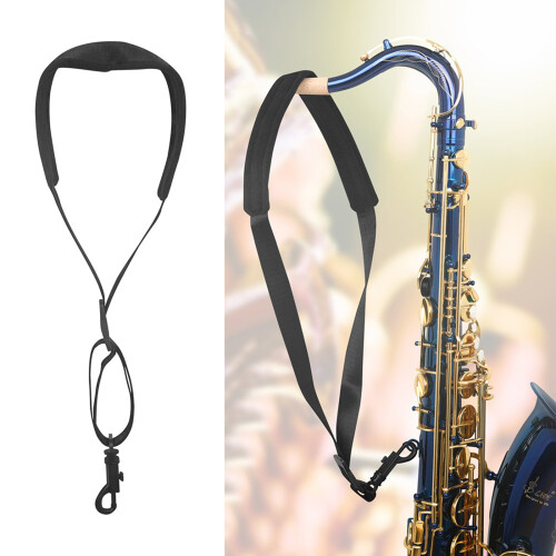 Saxophone Neck Strap Breathable Strap Padded Upgraded for Alto 1