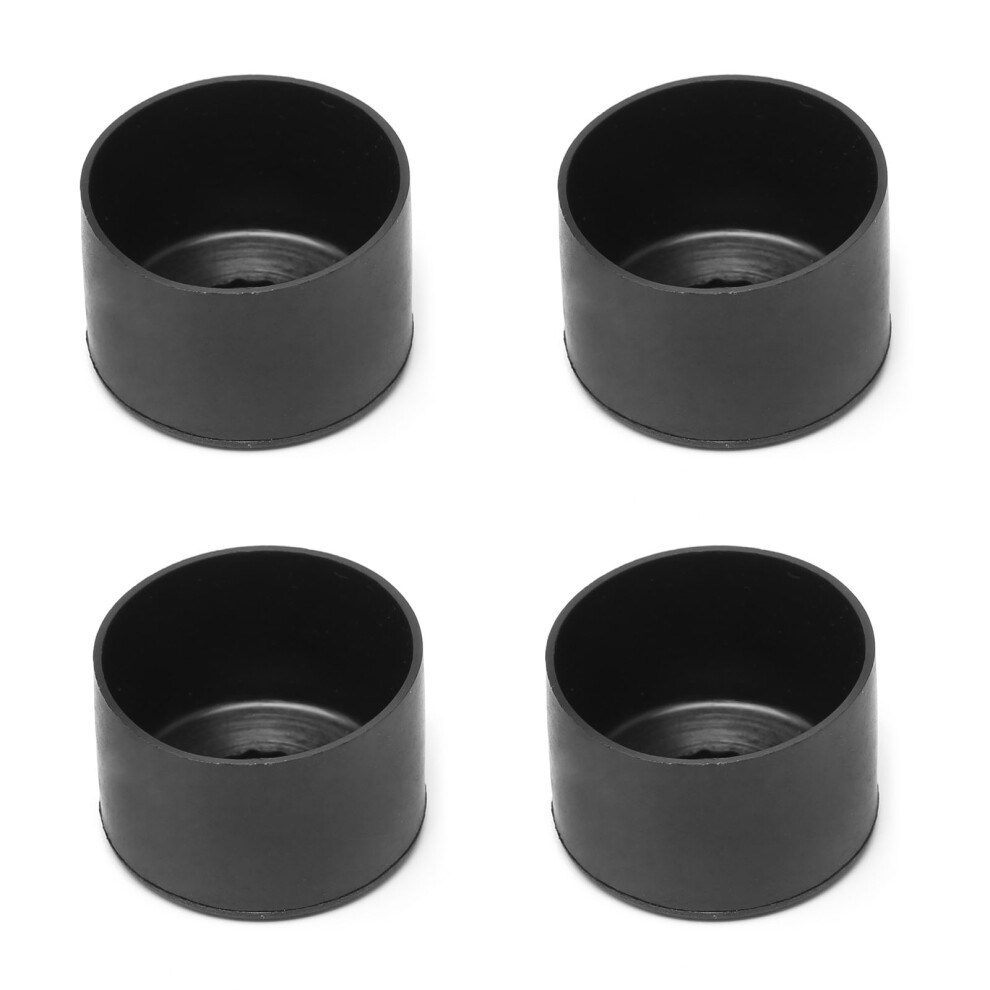 4x PE Chair Ferrule Anti Scratch Furniture-Black 40mm diameter-image-OPC-PMKN7BH-NEW