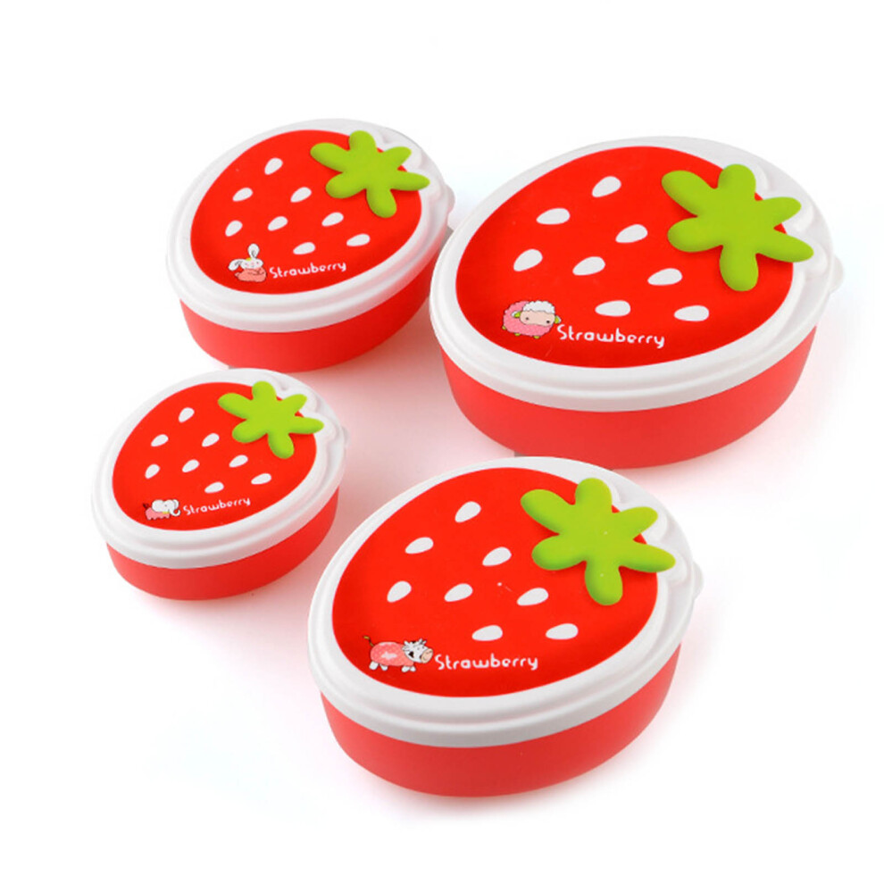 4 Pieces Food Storage Containers With Lids Set Stackable Lunch 7704000076982