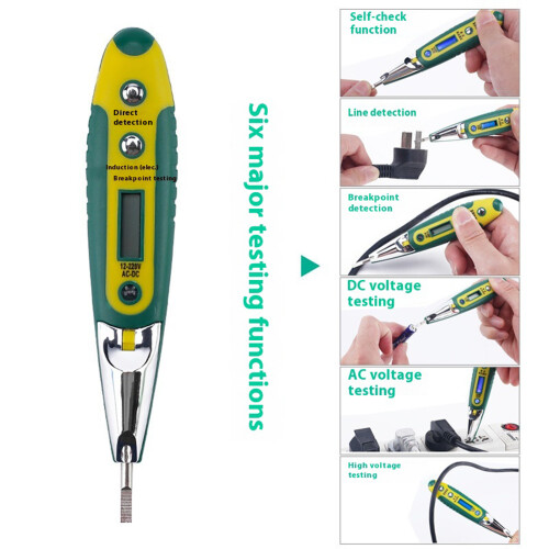Digitaler Spannungsteststift, LED-Anzeige,-Digitalanzeigetest 1