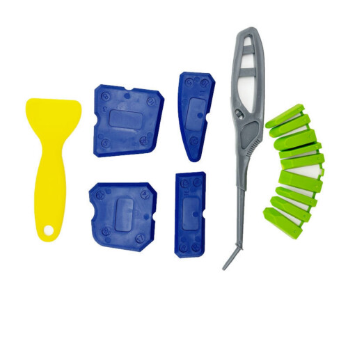 Multi-Form-Silikon-Dichtungswerkzeug,-Blauer Schaber