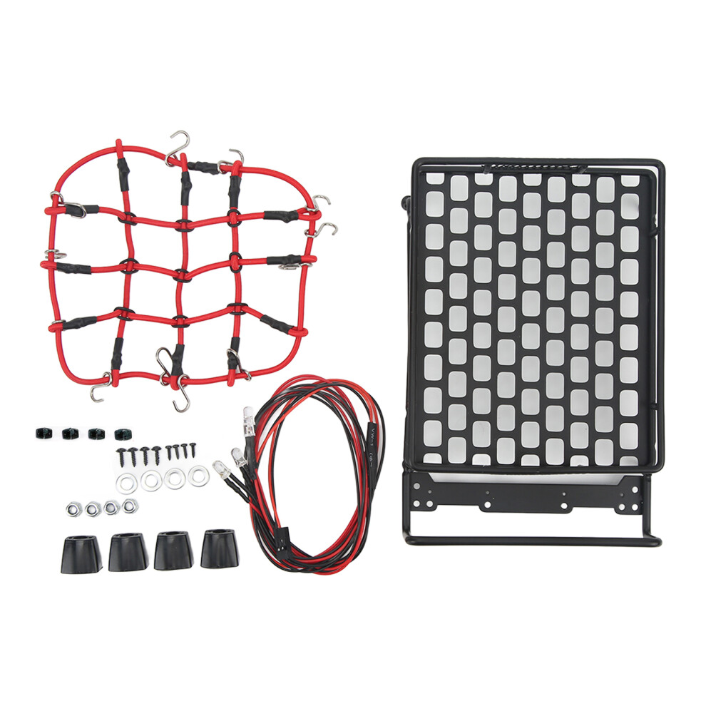 Universal Rc Car Roof Rack With Led Lights, Luggage Net, 17011340Mm 5051357070449