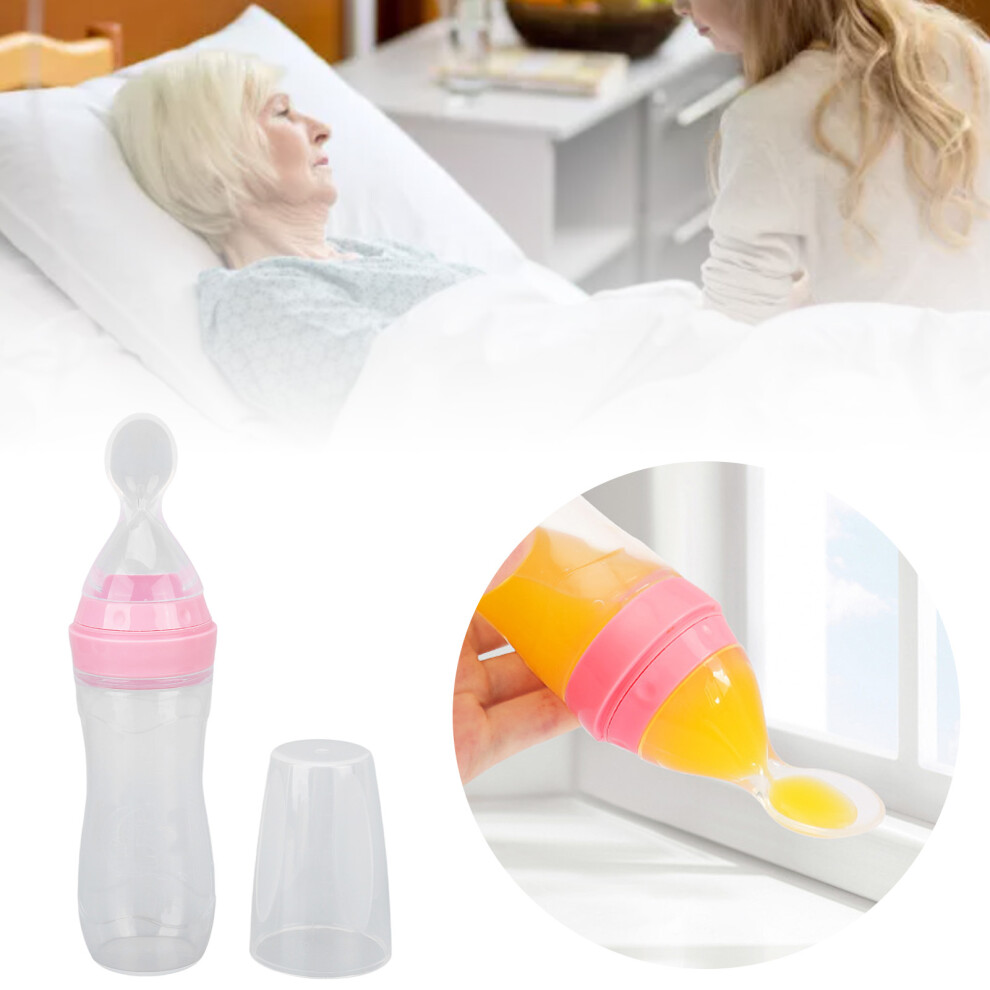 Soft Silicone Food Feeder Pink â One-Handed Operation, Multi-Use