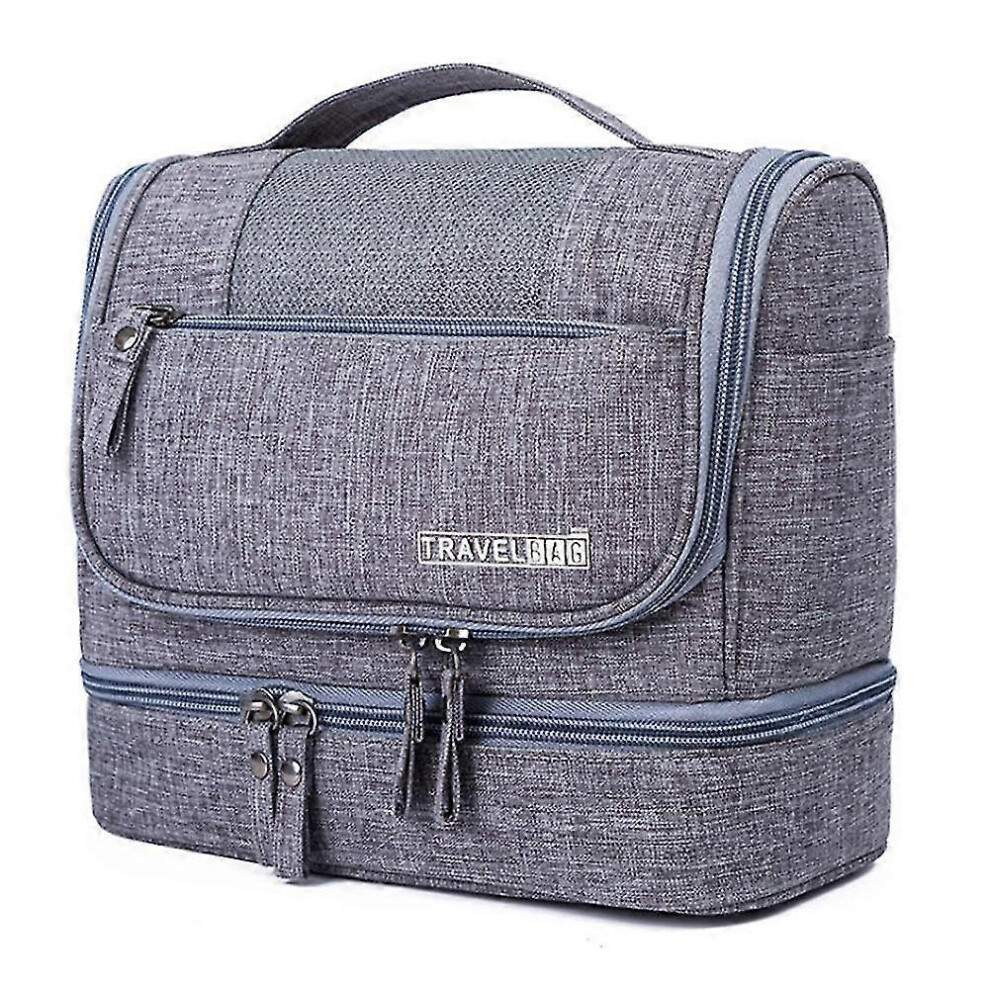 Waterproof Toiletry Bag Travel Cosmetic Shower Organizer Grey