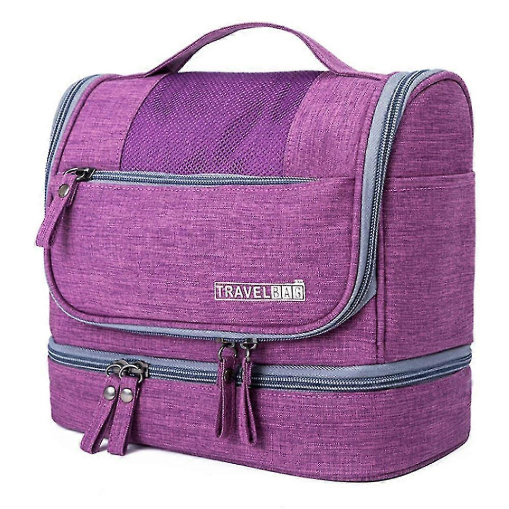 Waterproof Toiletry Bag Travel Cosmetic Shower Organizer Purple