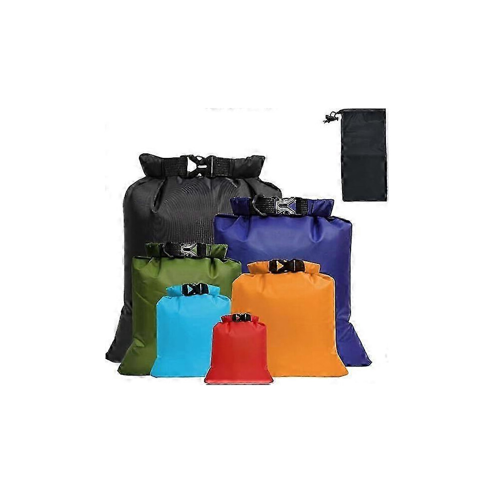 Waterproof Lightweight Bags Set of 6, Canoe Kayak Camping Hiking Dry Bags