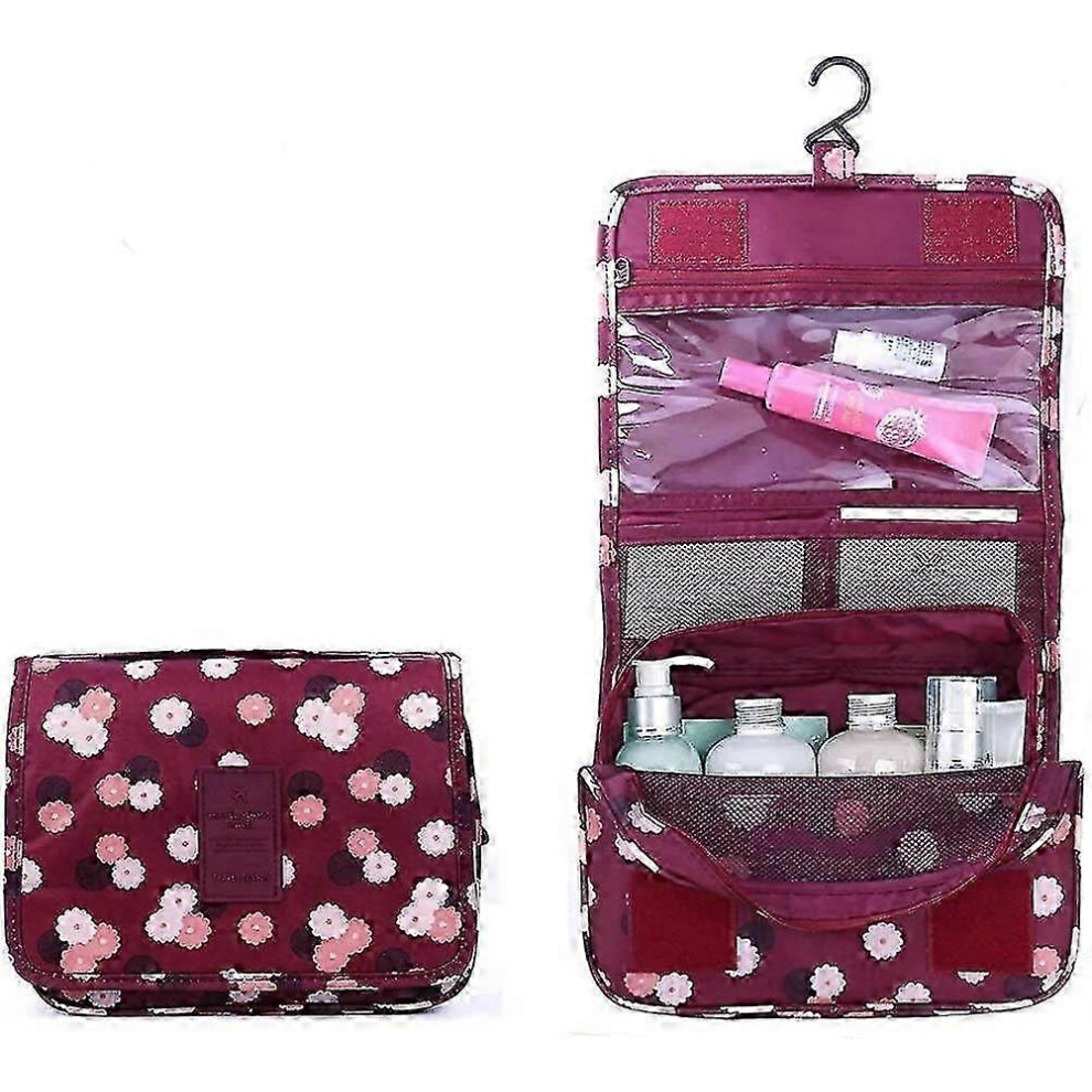 Multifunctional Toiletry Bag, Hanging Makeup Organizer Foldable Gift
