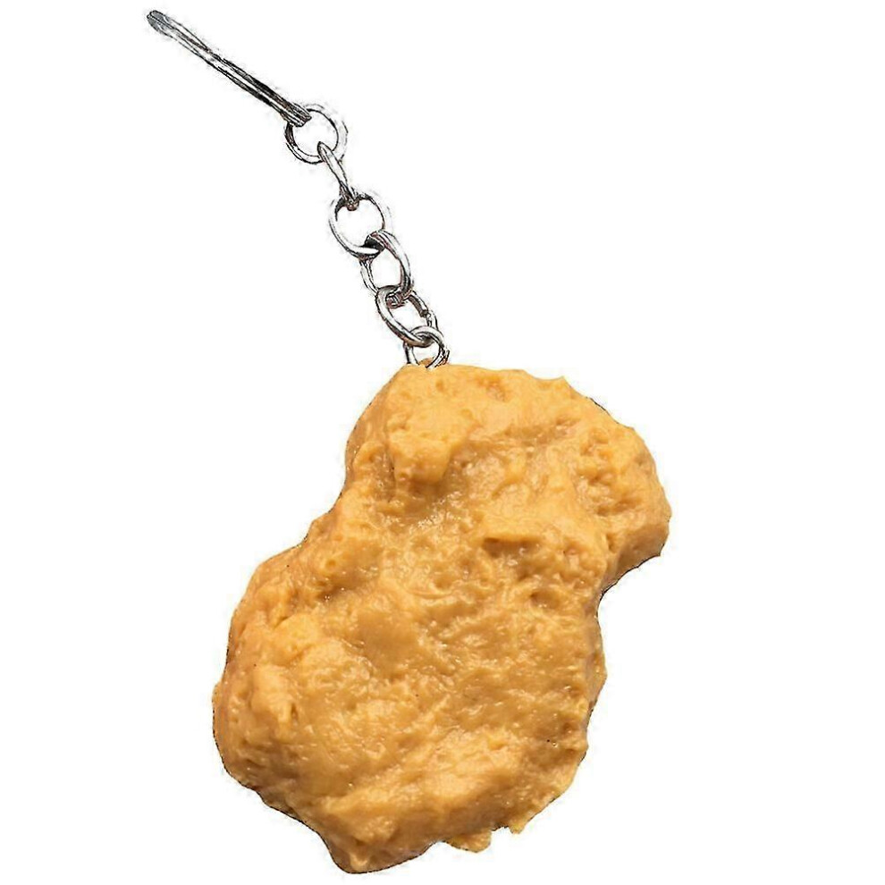 Creative Fried Chicken Keychain, Simulated Food Pendant, Student Decoration