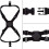 Elastic Luggage Straps Black, Bag Carry Aid, Suitcase Security Strap 2