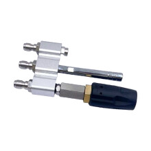 3 in 1 High Pressure Long Reach Soap Nozzle Adjustable-brass