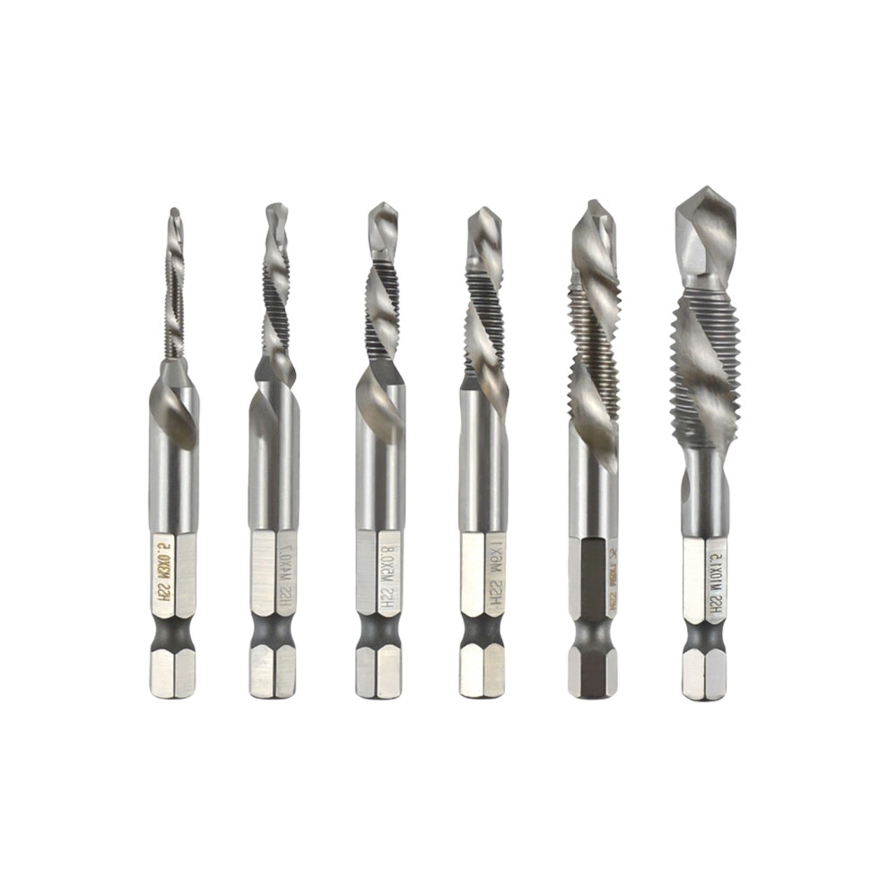 Hexagonal Shank Metal Tap Spirals Flute Tap-Silver Long Style 7754000234776
