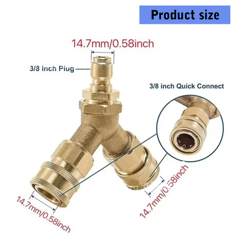 Triple Spliter Adapter With 3/8inch Quick Release Connector 2