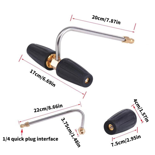 Heavy Duty Quick Changes Aluminum High Pressure Nozzle 4000PSI 2