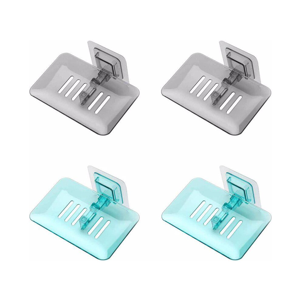 4piece Mounted Soap Box Easy To Install And Remove Soap Rack-image-OPC-PMKNWQF-NEW