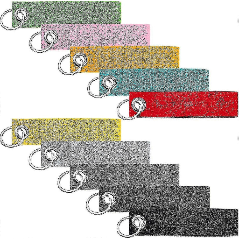 Blank Felt Keychains Pack of 20 Multicolor, DIY Craft Keychain 13x3cm