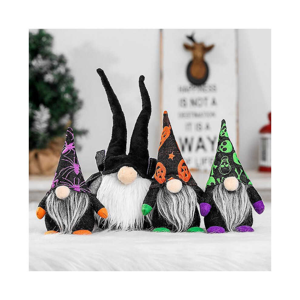 Kikidex (As Show, One Size) 4-Pack Halloween Top Hat Faceless Doll Decorations For Halloween Party Dress Up