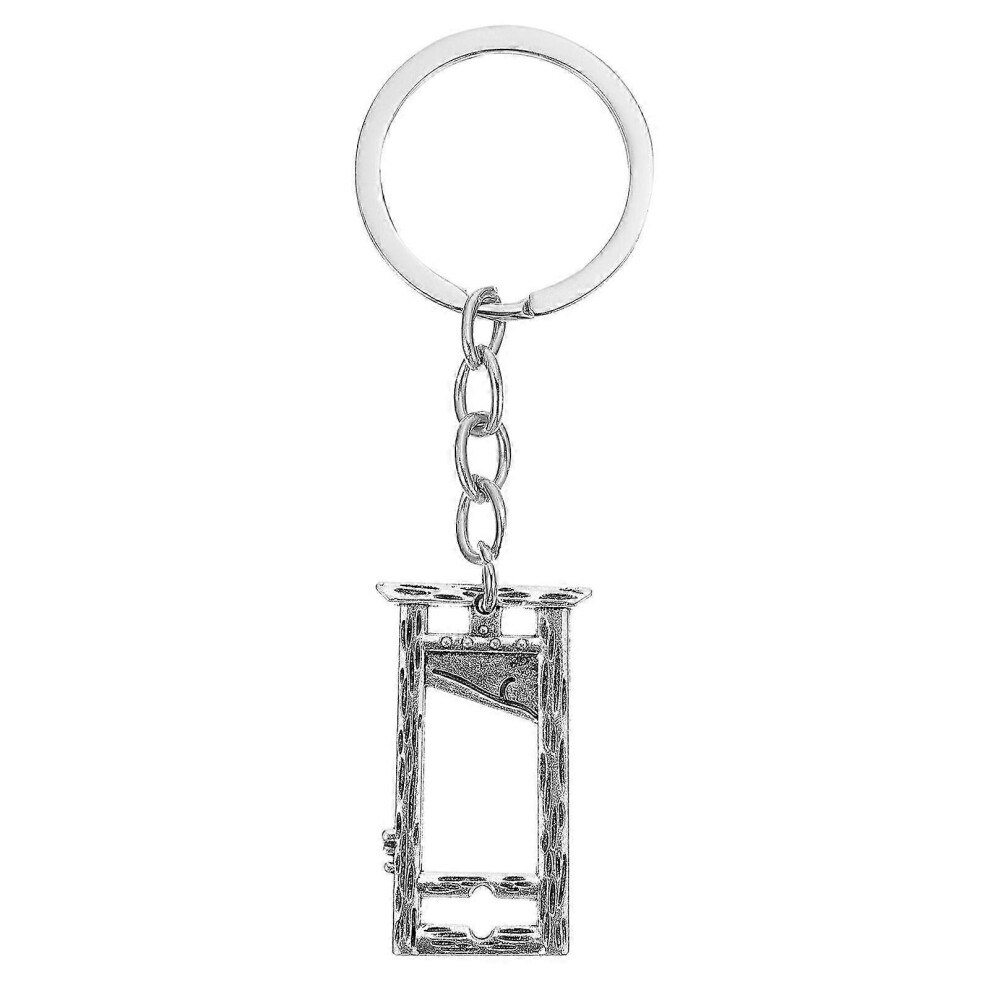 Halloween Keychain Silver, Pendant Bag Ornament, Spooky Holiday Keyring