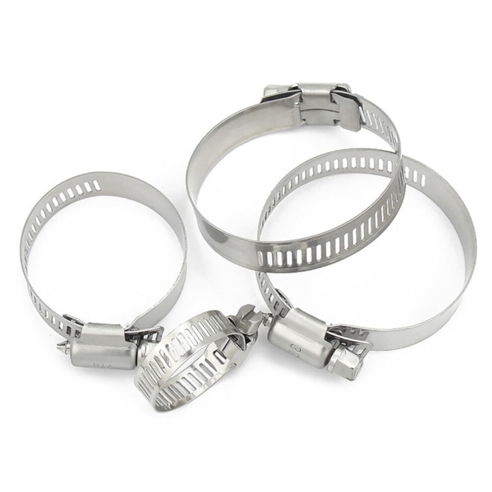 Hose Clamps Adjustable Stainless Steel Screw Band Pinch Ring 10Pcs 16Mm To 25Mm Car Fuel Hose Clamp Worm Gear Clip Plier Tools 9105992837441