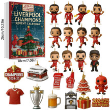 (Liverpool Champions)Arsenal Liverpool Football Christmas Advent Calendar Blind Box 24 Day Countdown