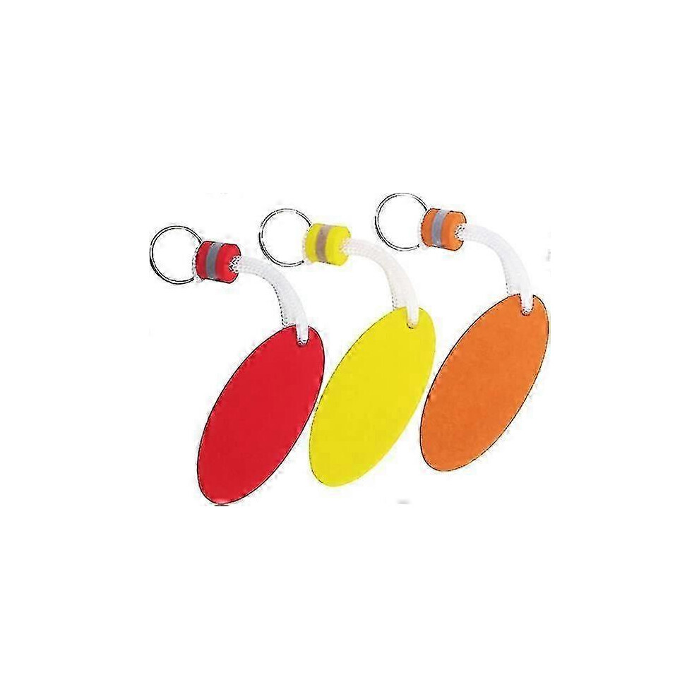Floating Keychain, Oval Float Key Ring, Water Sports Accessories for Swimming Sailing