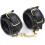 Bondage Handcuffs Set Padded Leather Restraints Lockable Adjustable Wrist Cuffs Black 2