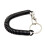 Retractable Key Holder Black, Spring Loaded Keychain, Security Key Ring Yellow 1