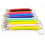 Retractable Key Holder Black, Spring Loaded Keychain, Security Key Ring Yellow 4
