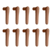 10 divisies luifels met elastomeer handvat,-Koffie kleur