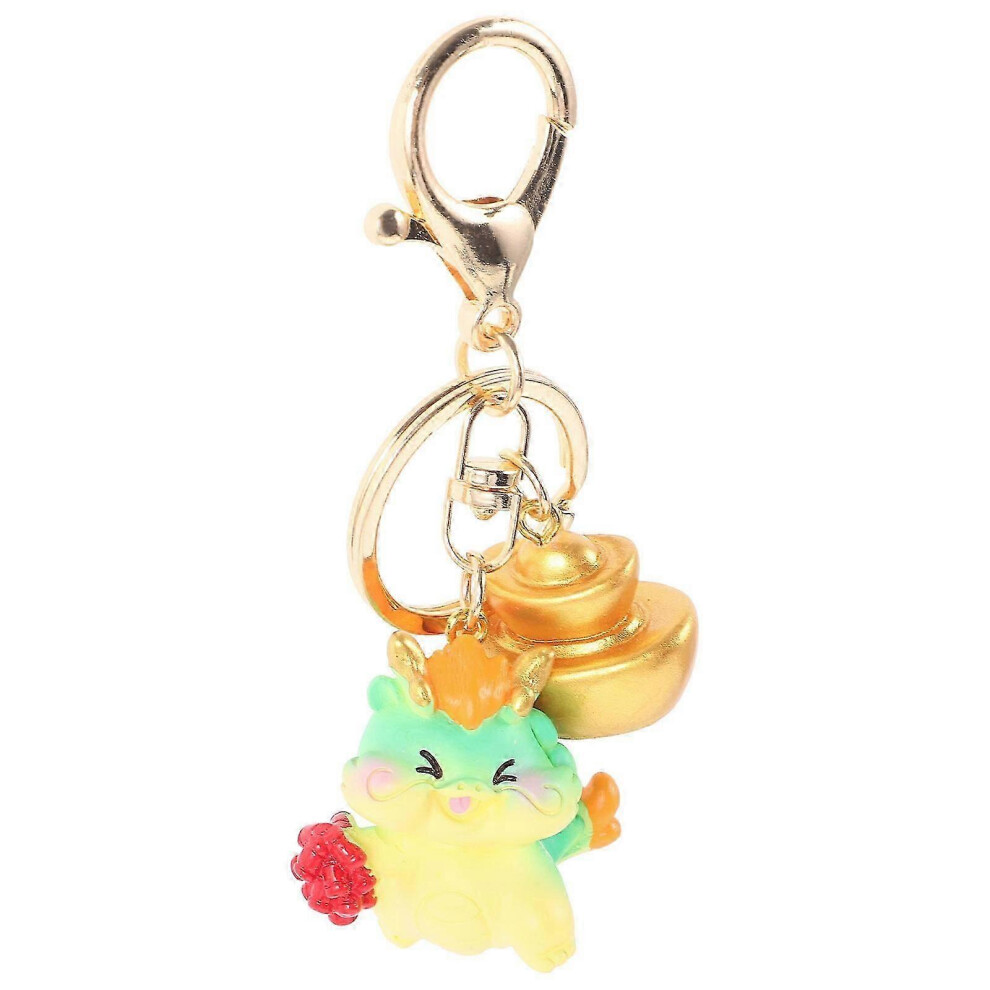 New Year Dragon Keychain, Cartoon Spring Festival Decoration, Chinese Zodiac Keyring