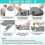 Cat Shower Net Green, Adjustable Bath Bag, Pet Grooming Restraint Bag 5