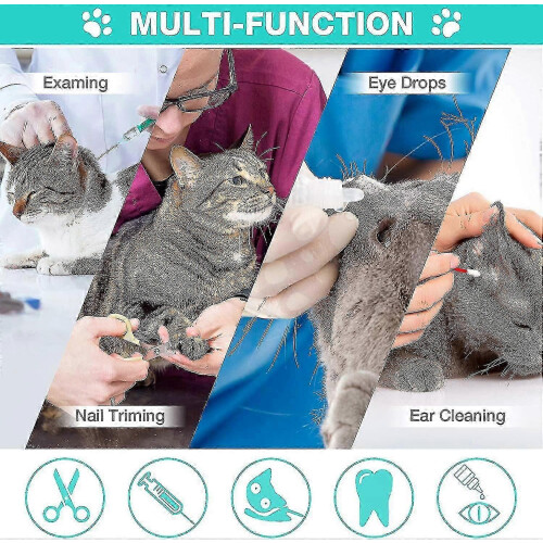 Cat Shower Net Green, Adjustable Bath Bag, Pet Grooming Restraint Bag 2