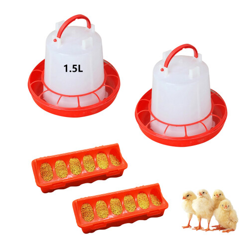 Poultry feeding d drinking water set-Style2