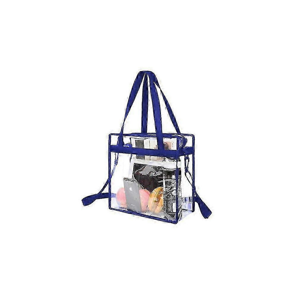 Large Transparent Toiletry Bag Sky Blue, PVC Cosmetic Storage, Waterproof Travel Bag-image-OPC-PMKPF6C-NEW