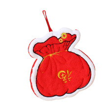 Soft Corals Fleece Hand Towel Quick Absorbing Hanging-Lucky bag