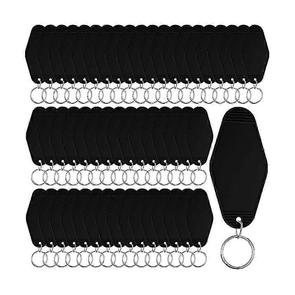 Blank Motel Keychains Pack of 50, Vintage Hotel Keychains, Sublimation Keychain Blanks Style A