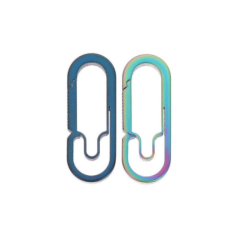 Titanium Alloy Buckles Set of 2, Men's Keychain, Outdoor Key Ring, Durable Key Accessory