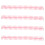 Detachable Pink Binding Loops 12mm - 10PCS 34 Hole Set 14