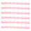 Detachable Pink Binding Loops 12mm - 10PCS 34 Hole Set 15
