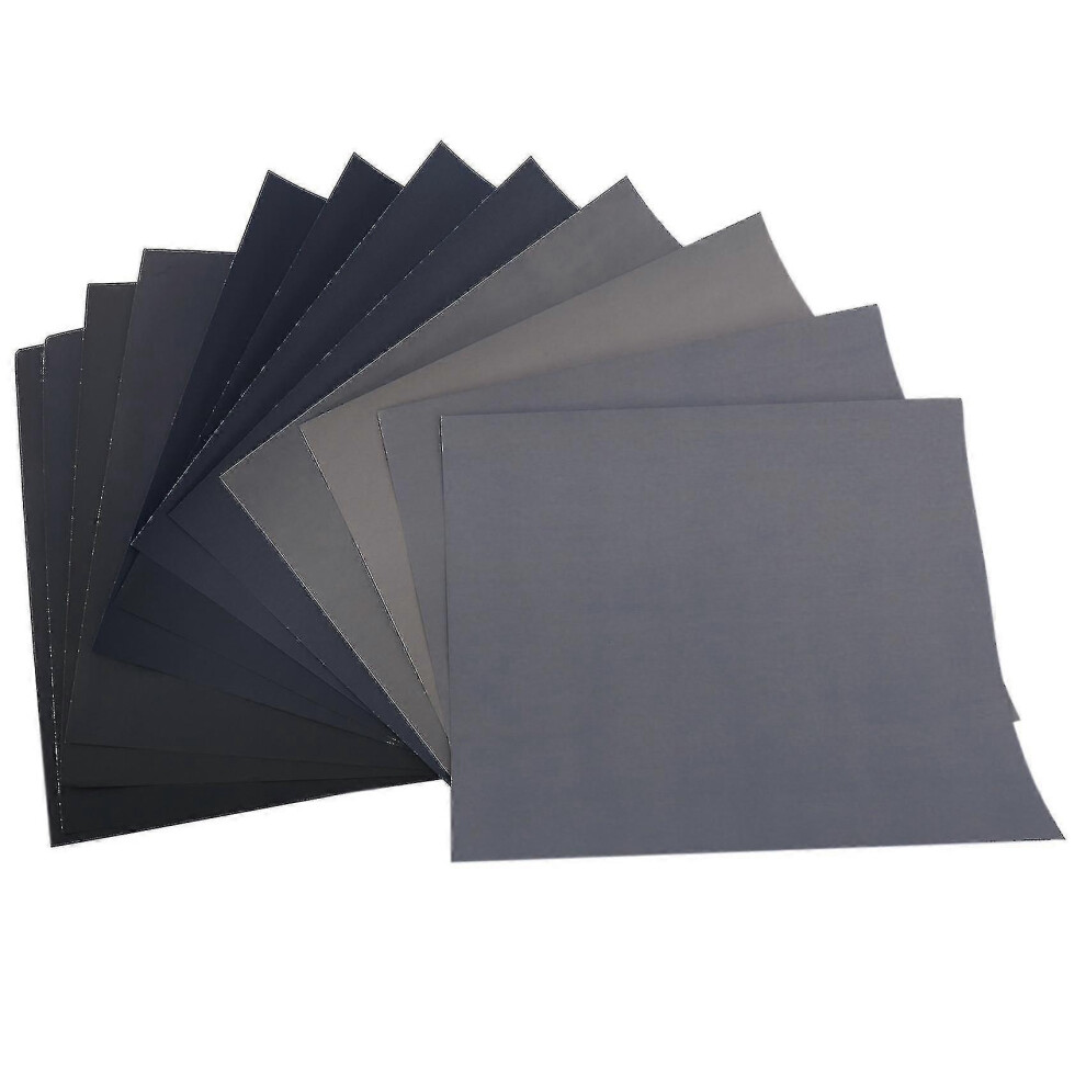Kikidex (As Show, One Size) Grit 1500 2000 2500 3000 5000 7000 Abrasive Sandpaper - Pack Of 12