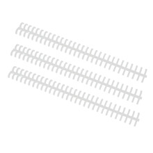 10-Pack 30-Hole 10mm Binding Combs Wear-Resistant Transparent PP