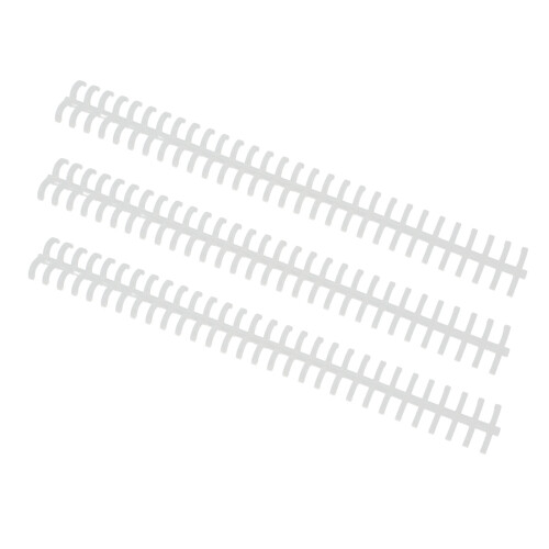10-Pack 30-Hole 10mm Binding Combs Wear-Resistant Transparent PP