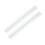10 Pcs White 10mm PP Plastic 30-Hole Loose Leaf Binding Spines 14