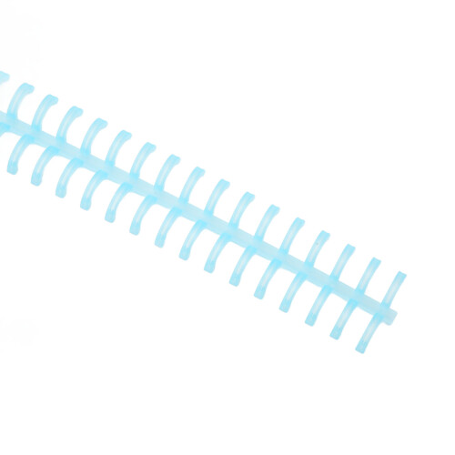 10 Pcs PP Plastic Binding Spines 30 Hole 10mm Light Blue for Office & School 2