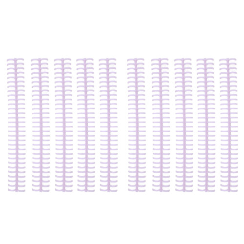 Lilac Plastic Binding Combs Set - 10pcs for 30 Hole Loose Leaf 1