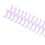 Lilac Plastic Binding Combs Set - 10pcs for 30 Hole Loose Leaf 7