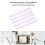 Lilac Plastic Binding Combs Set - 10pcs for 30 Hole Loose Leaf 12