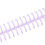 Lilac Plastic Binding Combs Set - 10pcs for 30 Hole Loose Leaf 6
